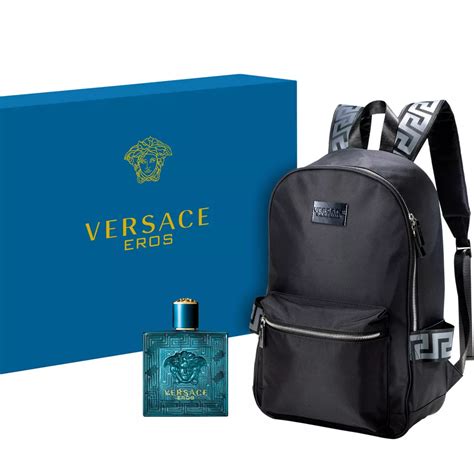 versace colonge gift set|Versace backpack gift with purchase.